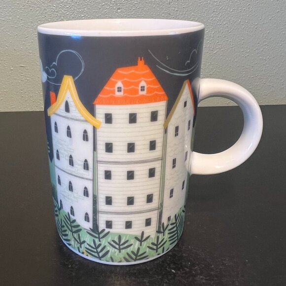 DANICA STUDIO Hill and Dale Porcelain Mug ~  Scenic Community Tall Row Houses - Picture 6 of 10